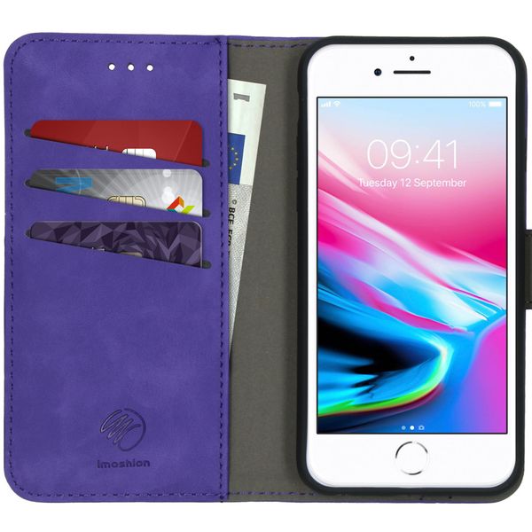 imoshion Etui de téléphone 2-en-1 amovible iPhone SE (2022 / 2020)/ 8 / 7 / 6(s) - Violet