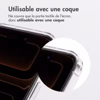 Accezz Protection d’écran en verre trempé avec filtre de confidentialité + Applicateur Apple iPhone 17 Pro Max