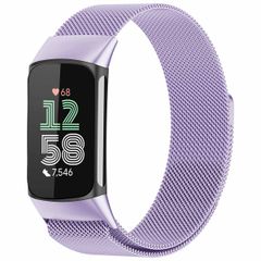 imoshion Bracelet magnétique milanais Fitbit Charge 5 - Taille M - Violet