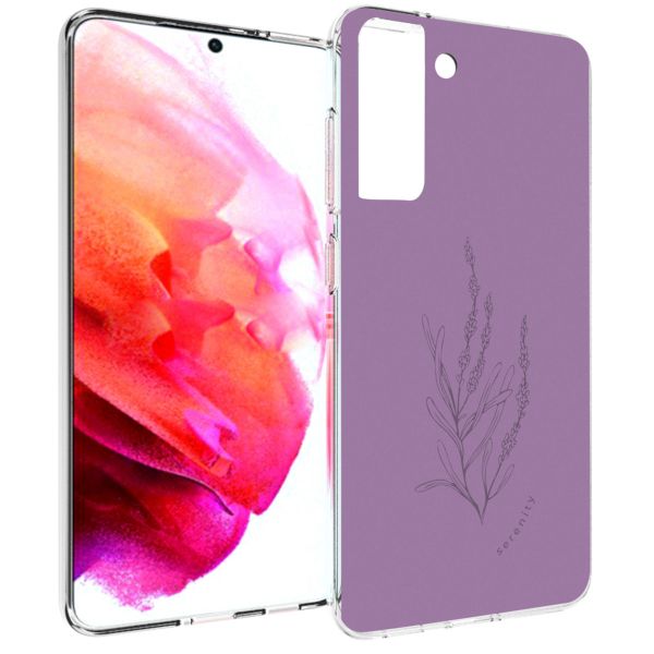 imoshion Coque Design Samsung Galaxy S21 FE - Floral Purple