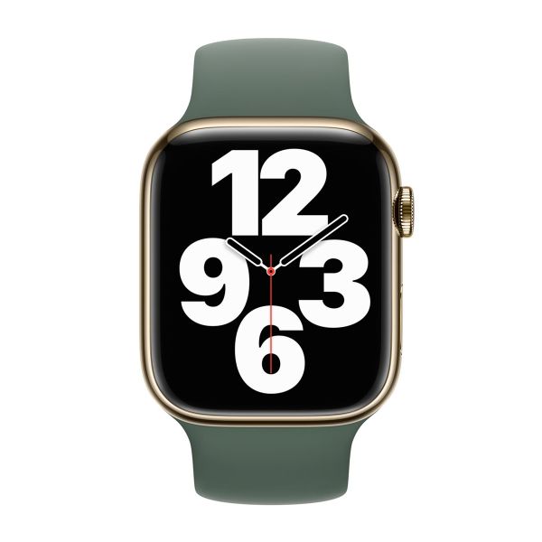 Apple Bracelet Boucle unique en Silicone Apple Watch | 44/45/46/49 mm - Taille 12 - Eucalyptus