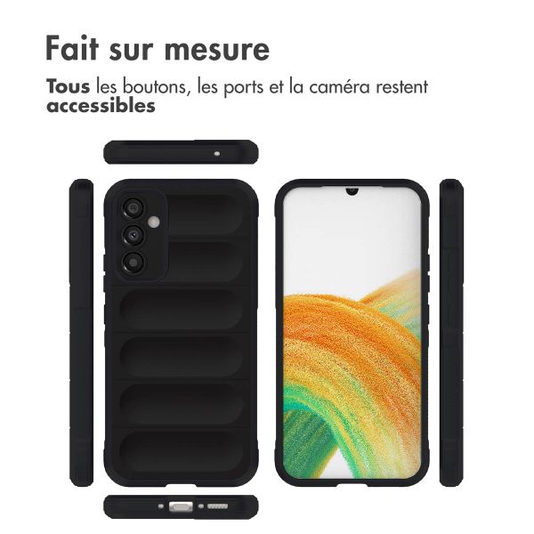 imoshion Coque arrière EasyGrip Samsung Galaxy A34 (5G) - Noir