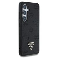 Guess Coque 4G Logo Triangle Strass Samsung Galaxy S25 - Noir