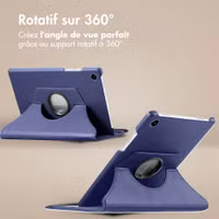 imoshion Coque tablette rotatif à 360° Samsung Galaxy Tab A11 / A9 8.7 pouces - Bleu foncé