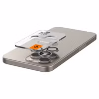 Spigen GLAStR EZ Fit Optik Pro Protection d'objectif de caméra (pack de 2) Apple iPhone 15 Pro / 15 Pro Max - Natural Titanium
