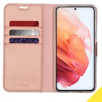 Accezz Étui de télephone Wallet Samsung Galaxy S21 Plus - Rose Doré