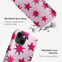 Selencia Coque arrière Vivid avec MagSafe Apple iPhone 13 - Stars Rubine Red Light Pink