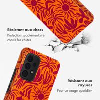 Selencia Coque arrière Vivid Samsung Galaxy A53 - Tropical Vibes Apricot