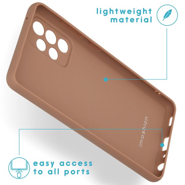 imoshion Coque Couleur Samsung Galaxy A52(s) (5G/4G) - Taupe