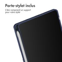 imoshion Coque tablette rigide Trifold Samsung Galaxy Tab A9 8.7 pouces - Bleu foncé