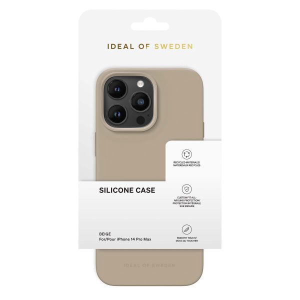 iDeal of Sweden Coque Silicone iPhone 14 Pro Max - Beige