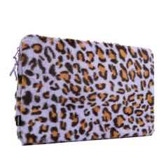 imoshion Pochette ordinateur Fluffy 13-14 pouces - Leopard Lilac