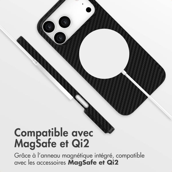 Accezz Coque Kevlar MagSafe Apple iPhone 17 Pro Max - Noir