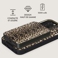 Burga Powerbank magnétique 5 000 mAh - MagSafe et Qi2 - Joueur / Gunmetal