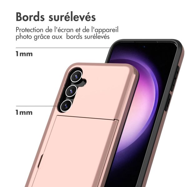 imoshion Coque arrière avec porte-cartes Samsung Galaxy S23 FE - Rose Doré