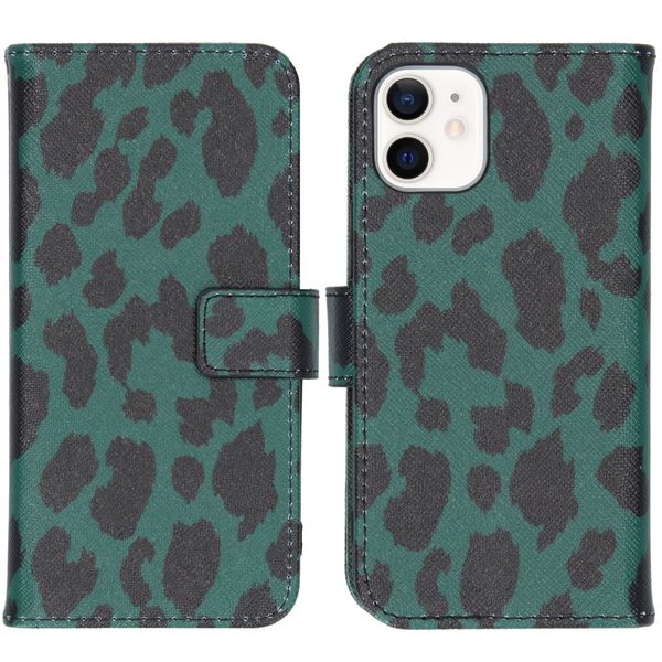 imoshion Coque silicone design iPhone 12 Mini - Green Leopard