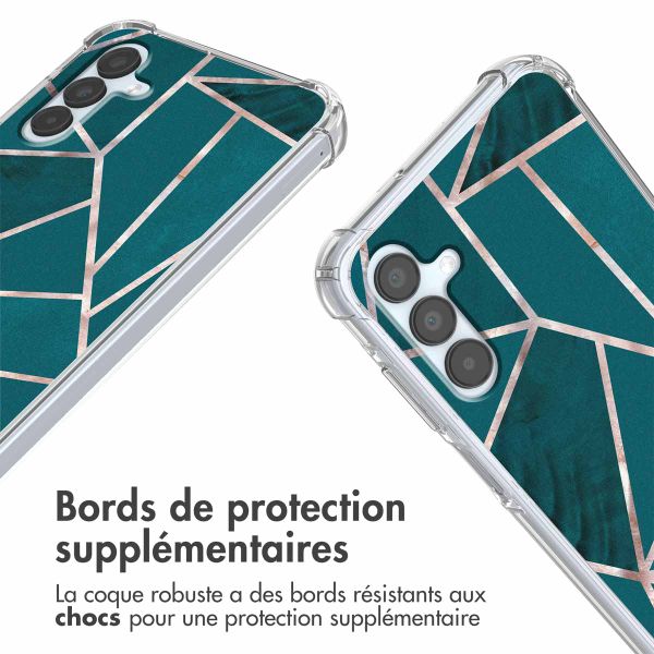 imoshion Coque Design avec cordon Samsung Galaxy A15 (5G/4G) - Petrol Green Graphic