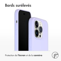 Accezz Coque Liquid Silicone avec MagSafe Apple iPhone 14 Pro - Violet