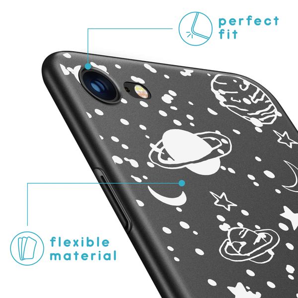 imoshion Coque Design 'iPhone SE (2022 / 2020) / 8 / 7 - Fun galaxy