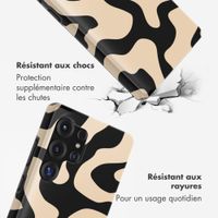Selencia Coque arrière Vivid avec MagSafe Samsung Galaxy S25 Ultra - Art Wave Black
