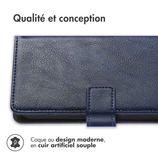 imoshion Étui de téléphone portefeuille Luxe Samsung Galaxy M52 - Bleu foncé