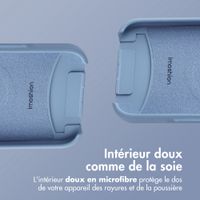 imoshion Coque arrière Color avec cordon amovible et MagSafe Apple iPhone 16 - Ash Blue