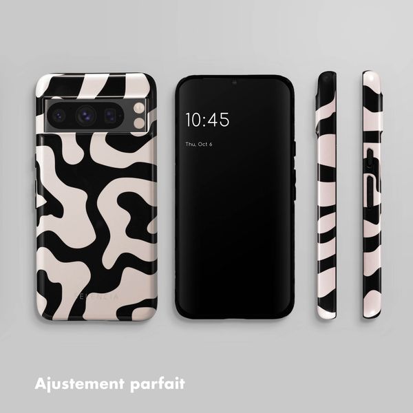 Selencia Coque arrière Vivid Tough Google Pixel 8 Pro - Art Wave Black