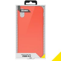 Accezz Coque Liquid Silicone iPhone Xs / X - Nectarine