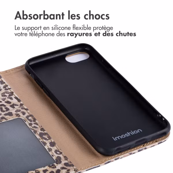 imoshion Étui de télephone portefeuille Design Apple iPhone 16e - Leopard Mood