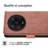 imoshion Étui de téléphone portefeuille Luxe Xiaomi 13 Ultra - Brun