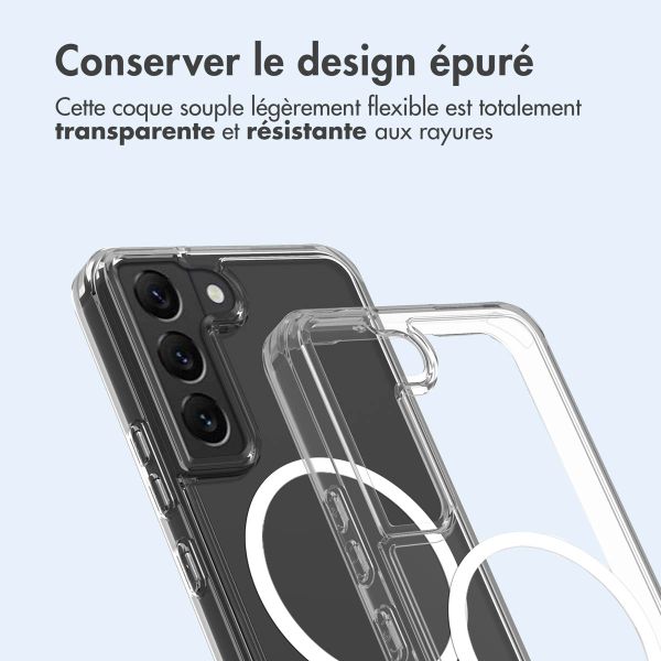 imoshion Coque arrière de protection avec MagSafe Samsung Galaxy S22 - Transparent