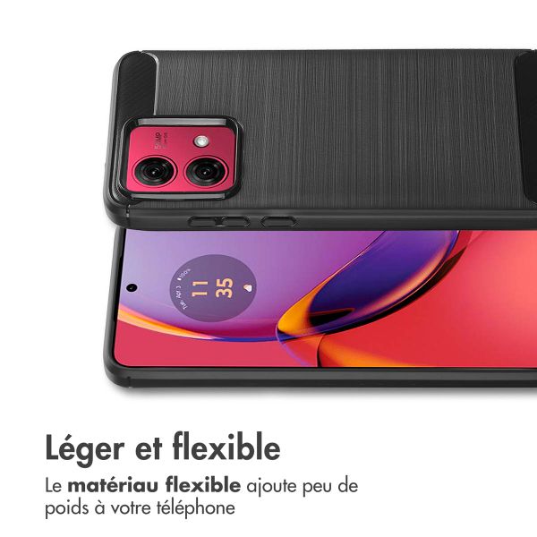 imoshion Coque Brushed Motorola Moto G84 - Noir