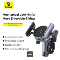 Baseus Support de Téléphone PrimeTrip vélo/moto/scooter - Magnétique - Universel - Cosmic Black