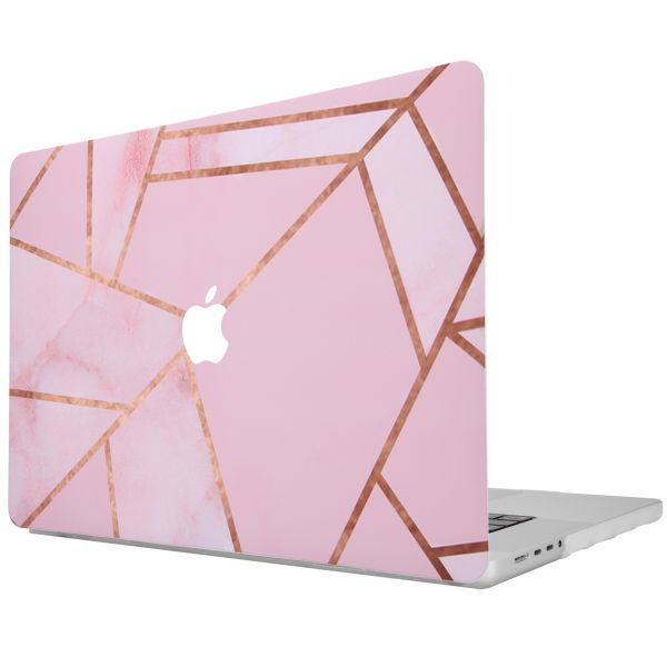 imoshion Coque Design Laptop pour MacBook Pro 16 pouces (2021) / Pro 16 pouces (2023) M3 chip - A2485 / A2780 / A2991 / A3186 / A3403 - Pink Graphic