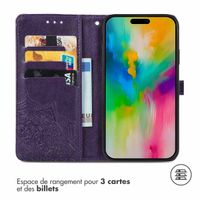 imoshion Etui de télephone Mandala Apple iPhone 16 - Violet