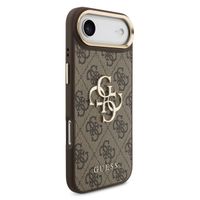 Guess Coque 4G Metal Logo Backcover Apple iPhone Air - Gold Edge - Brown
