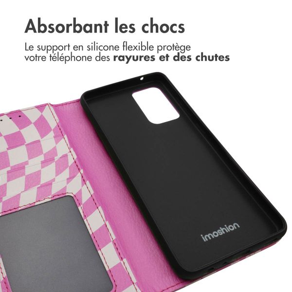 imoshion Étui de télephone portefeuille Design Samsung Galaxy A52(s) (5G/4G) - Retro Pink