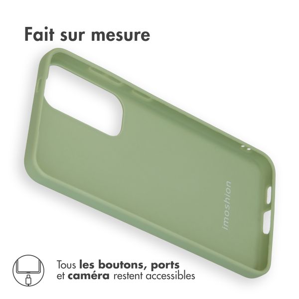 imoshion Coque Couleur Samsung Galaxy S24 Plus - Olive Green