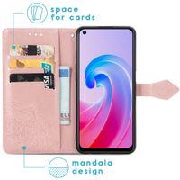 imoshion Etui de téléphone portefeuille Mandala Oppo A96 - Rose Dorée