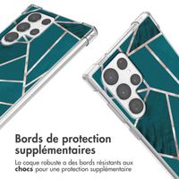 imoshion Coque Design avec cordon Samsung Galaxy S22 Ultra - Petrol Green Graphic