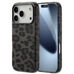 Selencia Coque Sabi imprimé panthère avec MagSafe Apple iPhone 17 Pro - Midnight Black