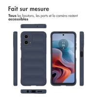 imoshion Coque arrière EasyGrip Motorola Moto G34 - Bleu foncé