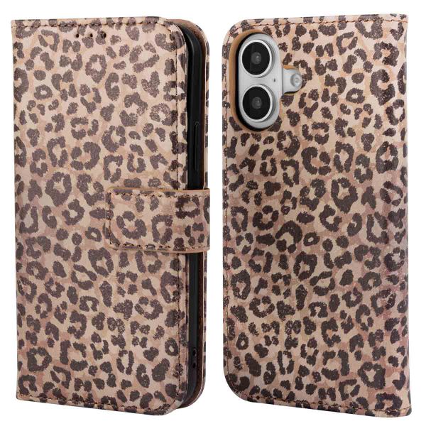 imoshion Étui de téléphone portefeuille Design iPhone 16 - Leopard Mood