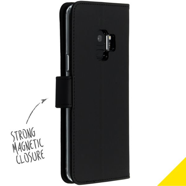 Accezz Étui de télephone Wallet Samsung Galaxy S9 - Noir