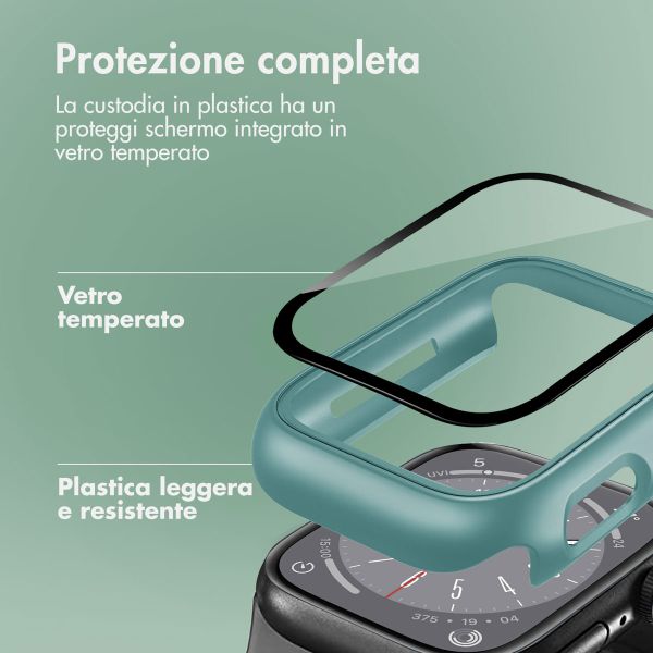 imoshion Coque rigide à couverture complète Apple Watch 7 / 8 / 9 - 41 mm - Vert foncé