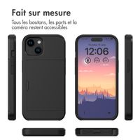 imoshion Coque arrière avec porte-cartes iPhone 15 - Noir