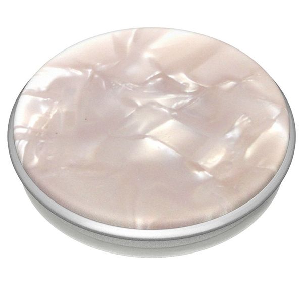 PopSockets Luxe PopGrip - Acetate Pearl Blanc