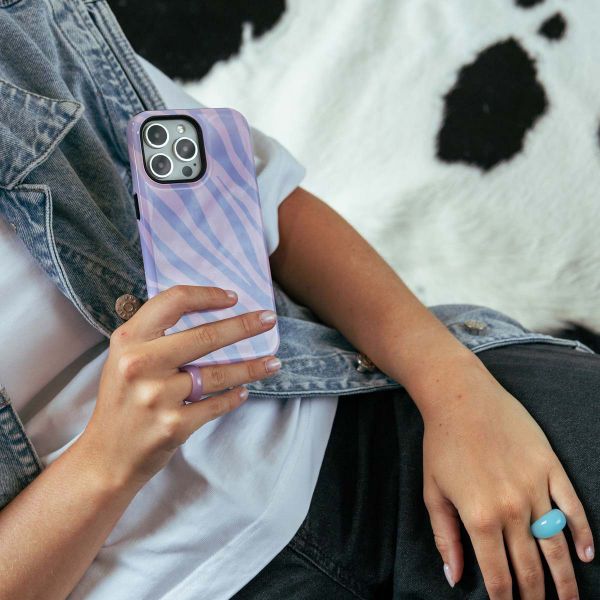 Selencia Coque arrière Vivid avec MagSafe Apple iPhone 15 Pro - Zebra Light Pink Lilac