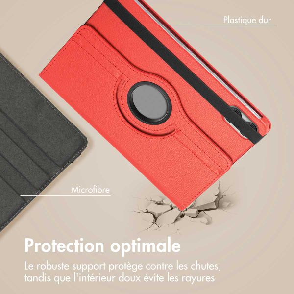 imoshion Coque tablette rotatif à 360° Xiaomi Redmi Pad Pro / POCO Pad - Rouge