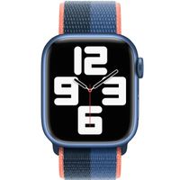Apple Bracelet Sport Loop Apple Watch Series 1 t/m 9 / SE (38/40/41 mm) | Series 10 / 11 (42 mm) - Blue Jay/Abyss Blue